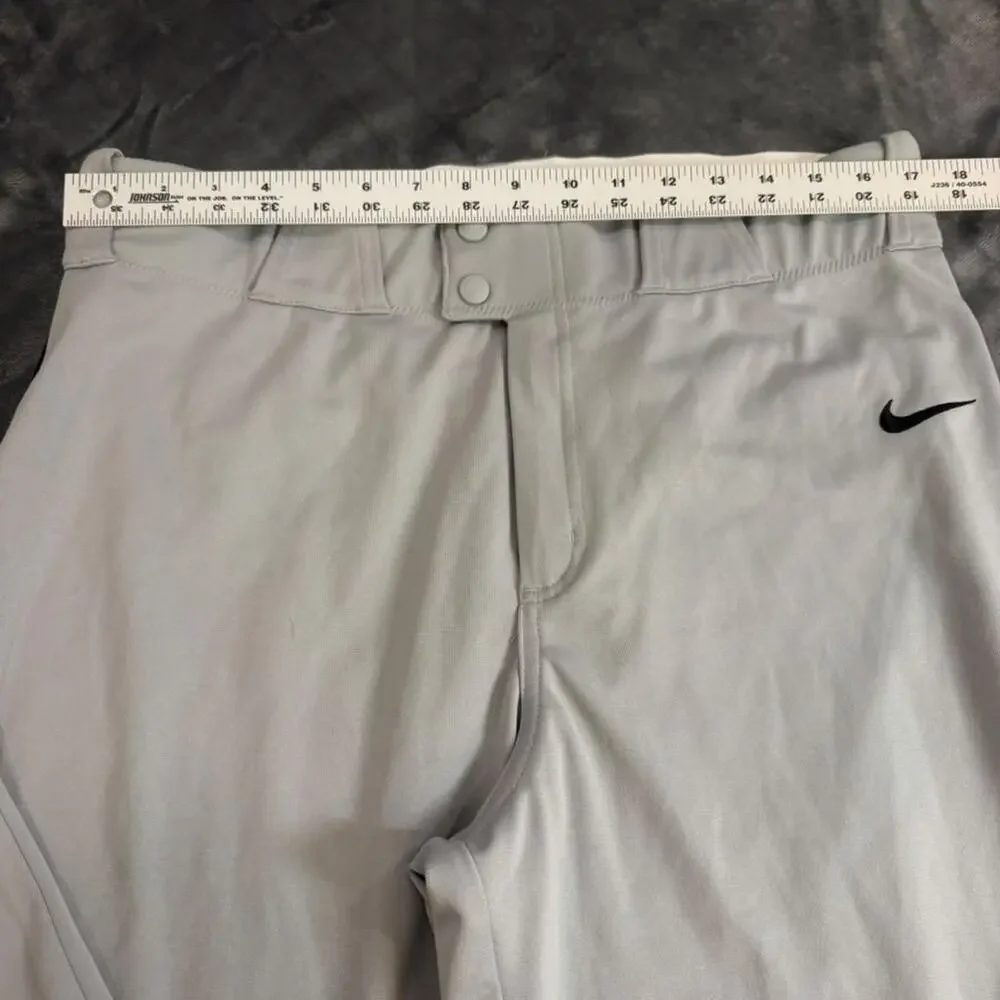 Nike Dri Fit Swingman Baseball Pants Men's Sz XL Gray Black Stripe Vented